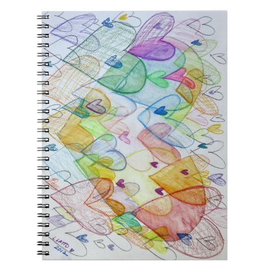 Community Hearts Rainbow Art Notitieboek Journal (Voorkant)