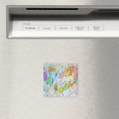 Community Hearts Rainbow Fridge Magnet (Insitu (Vaatwasser))