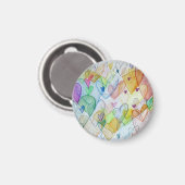 Community Hearts Rainbow Fridge Magnets Magneet (Voorkant / Achterkant)