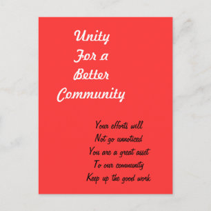 Community hero-briefkaarten briefkaart