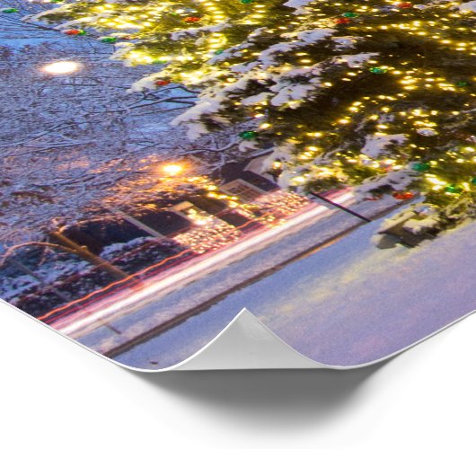 Community kerstboom, Worthington, Ohio Poster (Hoek)