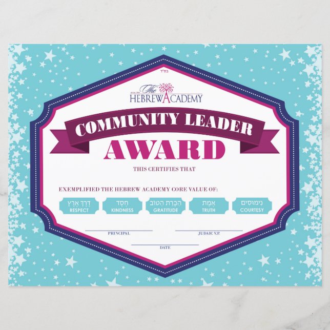 Community Leader Award (Voorkant)