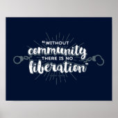 Community Liberation 11x14 Dark Print (Voorkant)