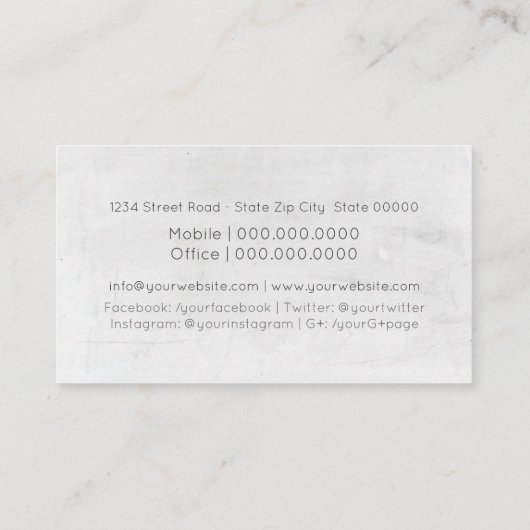 Community Manager / Nice to meet you / Hello Visitekaartje (Achterkant)