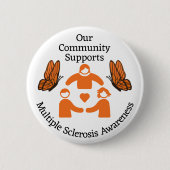 Community Multiple Sclerosis Awareness Ronde Button 5,7 Cm (Voorkant)