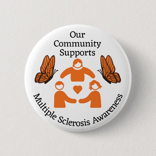 Community Multiple Sclerosis Awareness Ronde Button 5,7 Cm (Voorkant)