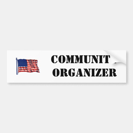 Community Organizer Bumpersticker (Voorkant)