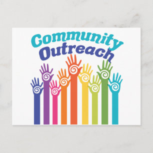 Community Outreach Services Programme Helpt handen Briefkaart