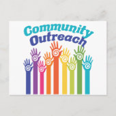 Community Outreach Services Programme Helpt handen Briefkaart (Voorkant)