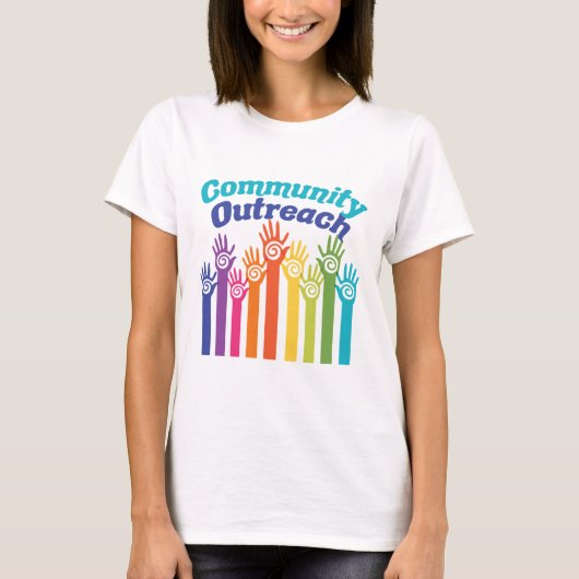 Community Outreach Services Programme Helpt handen T-shirt (Voorkant)