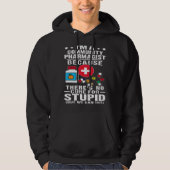 Community Pharmacist There s No Cure For Stupid Hoodie (Voorkant)