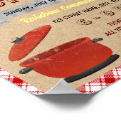 Community potluck event sjabloon poster (Hoek)