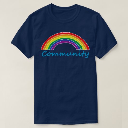 Community Pride Rainbow T-shirt (Design voorkant)