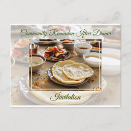 Community Ramadan Iftar Islamic Dinner Invitation Briefkaart