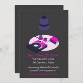 Community Reading Club Invitation Kaart (Voorkant / Achterkant)