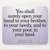 Community Service Deuteronomie 15-11 Muismat (Voorkant)