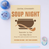 Community Soup Night Custom Flyer (Enkel)