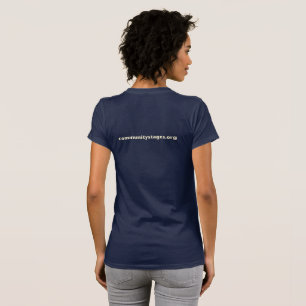 Community Stages Vrouwen Donkere T - shirts w / Li