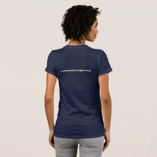 Community Stages Vrouwen Donkere T - shirts w / Li