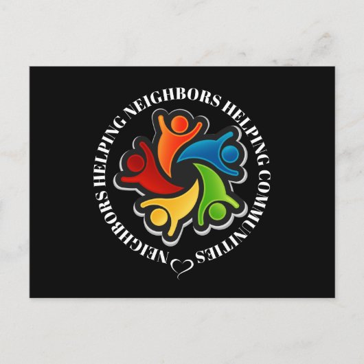 Community Teamwork Unity Briefkaart (Voorkant)