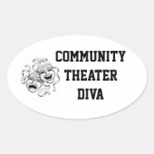 Community Theater Diva Sticker (Voorkant)