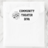 Community Theater Diva Sticker (Tas)