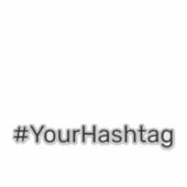 Community Verloving Hashtag Modern Quotes Bumper Sticker (Voorkant)