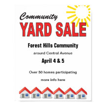 Community Yard Sale poster