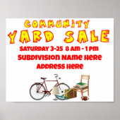 Community Yard Sale Poster Style Flyer (Voorkant)