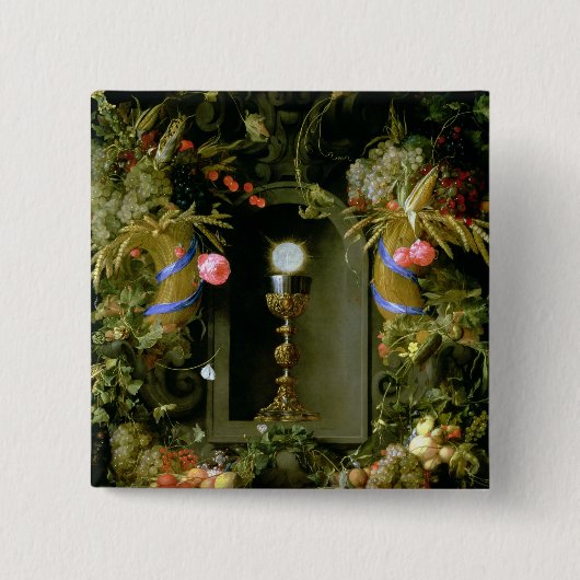 Communitybeker en -host vierkante button 5,1 cm (Voorkant)