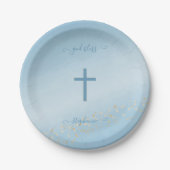 Communitydocument voor kruisblauwe Waterverf Bord (Voorkant)