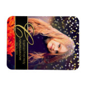 Communityfoto Elegant Gold Typografie Glitter Magneet (Horizontaal)