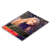 Communityfoto Elegant Gold Typografie Glitter Notitieboek (Linkerzijde)