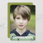 Communityfoto-uitnodiging (V) U SPEELT TERUG KLEUR Kaart (Voorkant / Achterkant)