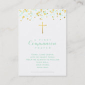 Communitymint en goudConfetti Visitekaartje (Achterkant)