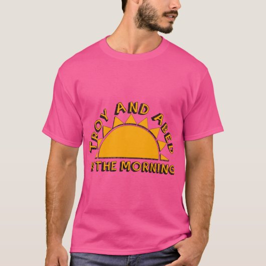Communityroy en Abed in de ochtend T-shirt (Voorkant)