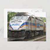 commuter Train Briefkaart (Voorkant / Achterkant)