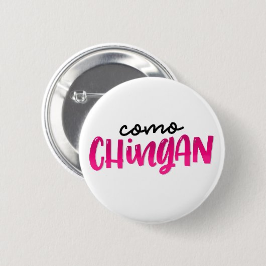 Como Chingan Ronde Button 5,7 Cm (Voorkant /achterkant)