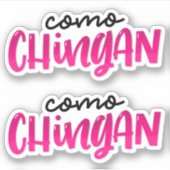 Como Chingan Sticker (Voorkant)