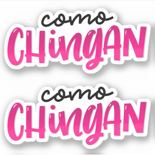 Como Chingan Sticker (Voorkant)
