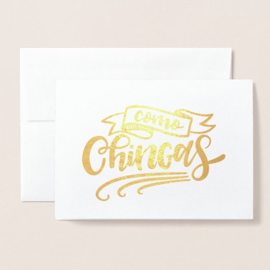 Como Chingas Folie Kaarten (Voorkant met envelop)