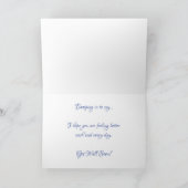 "Como Cottage" Get Well Card Kaart (Binnen)