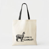 Como de llamas grappige canvas tas (Voorkant)