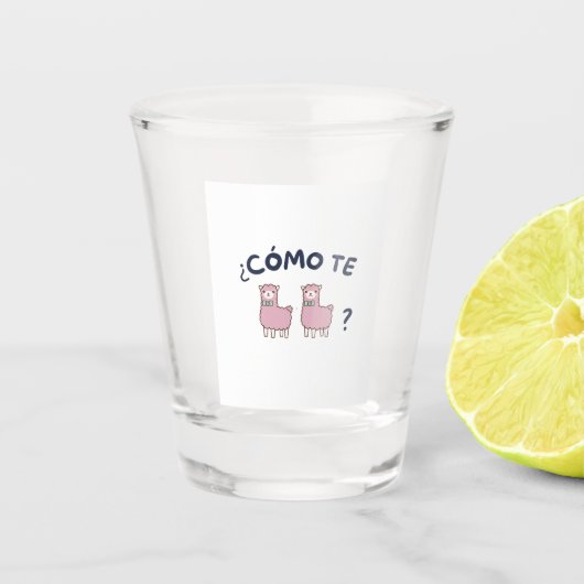 Como de llamas shot glas (Voorkant)