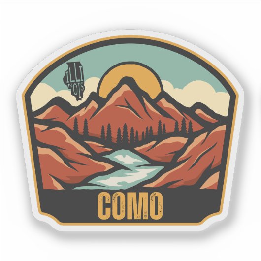Como, Illinois Sticker (Voorkant)