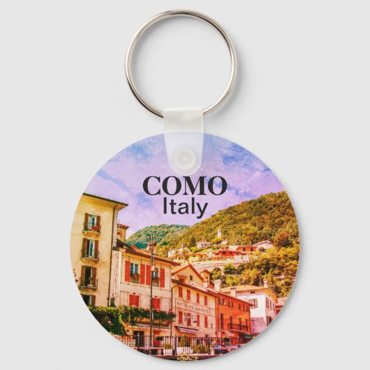 Como in Italië Souvenir Sleutelhanger (Voorkant)