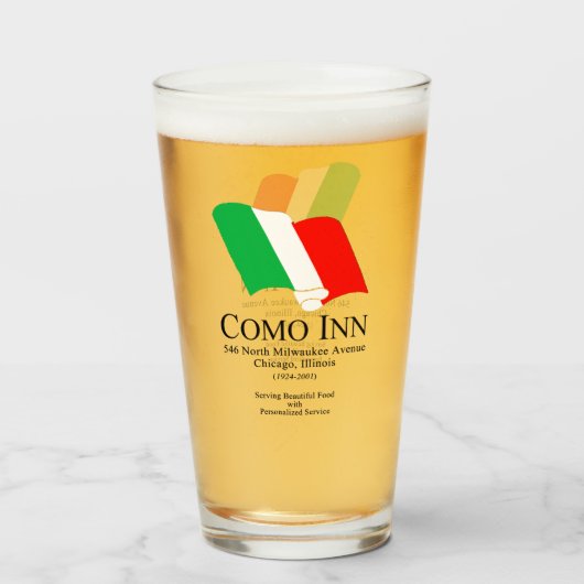 Como Inn Italiaans Restaurant, Chicago, Verenigde Glas (Voorkant gevuld)