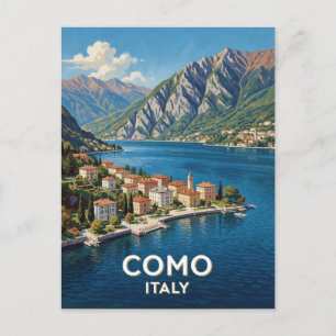 Como Italië Meer Reisscene 🏔️ Briefkaart