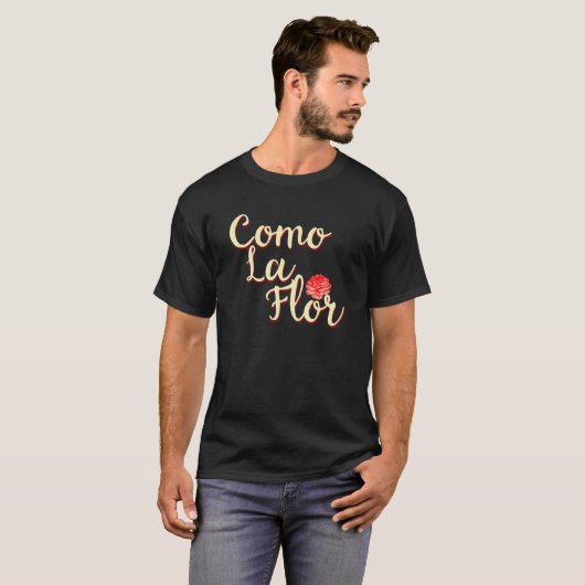 Como La Flor Cumbia Selena Quintanilla Mannen T-shirt (Voorkant volledig)
