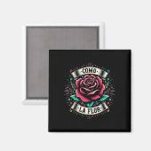 Como La Flor Design Mexicaans Grappig Cadeau Cinco Magneet (Voorkant / Achterkant)